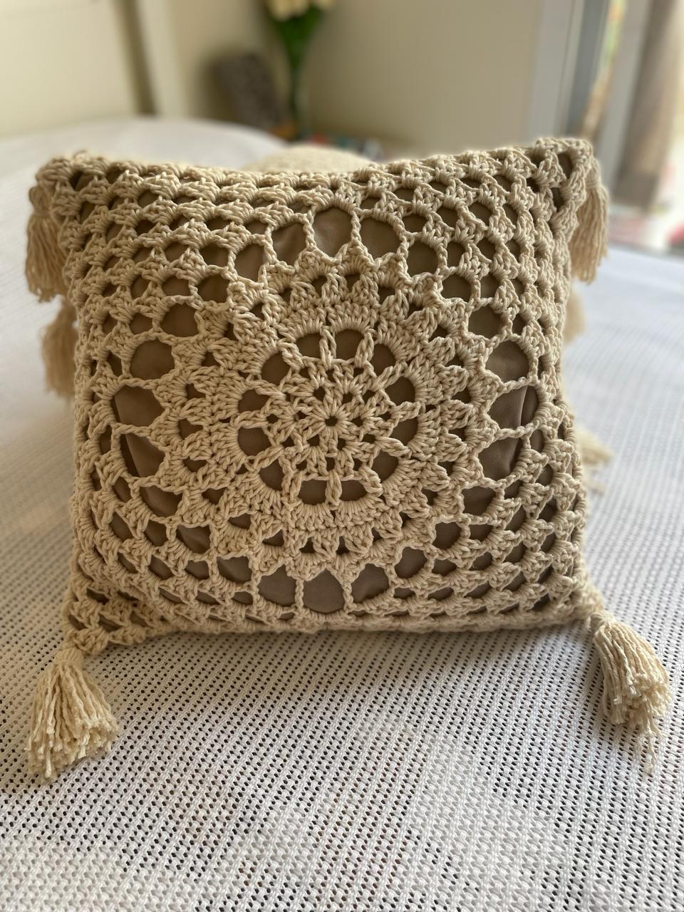 HARMONY Crochet Cushion Cover